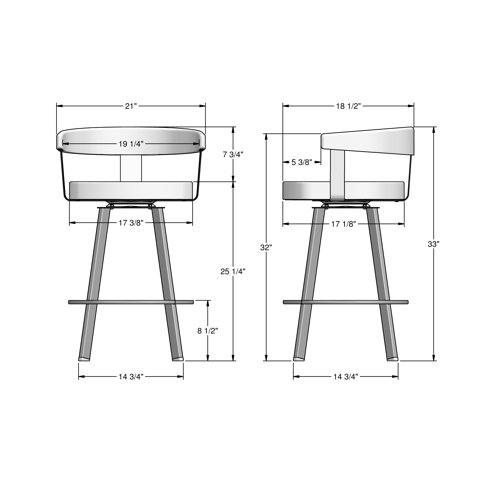 Corrigan Studio® Drees Swivel Counter & Bar Stool & Reviews Wayfair